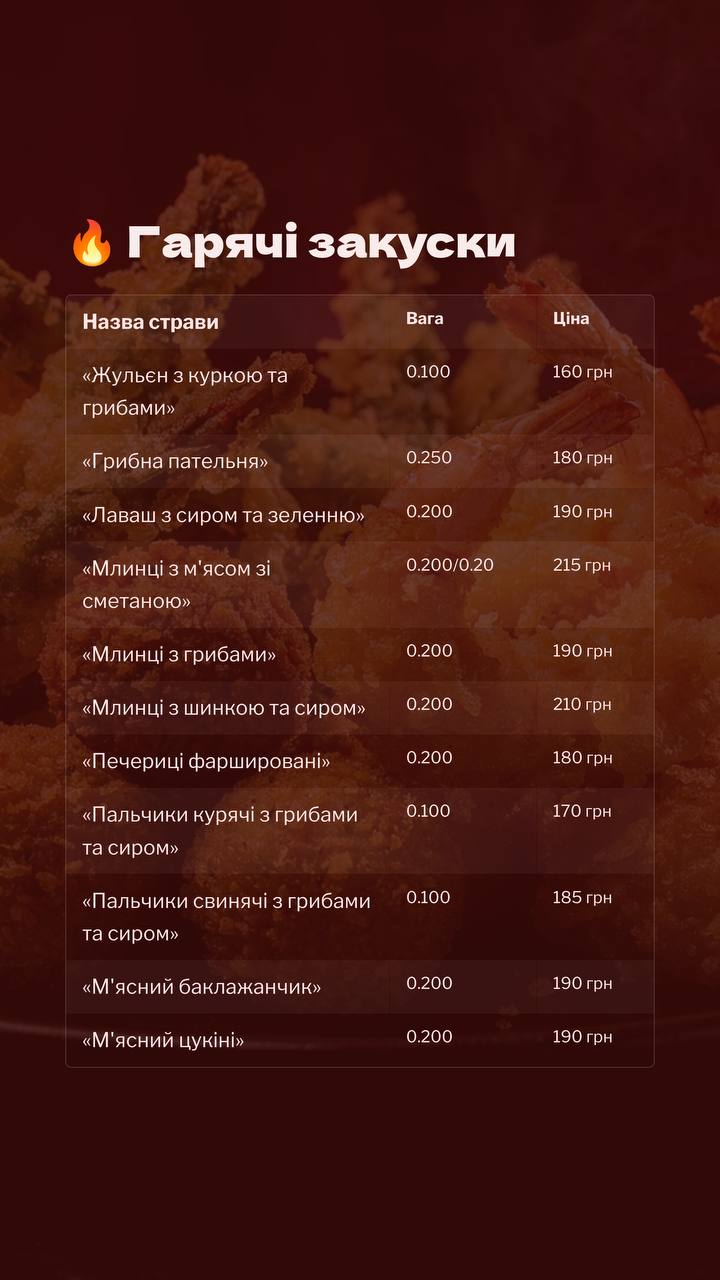 Сторінка меню 6